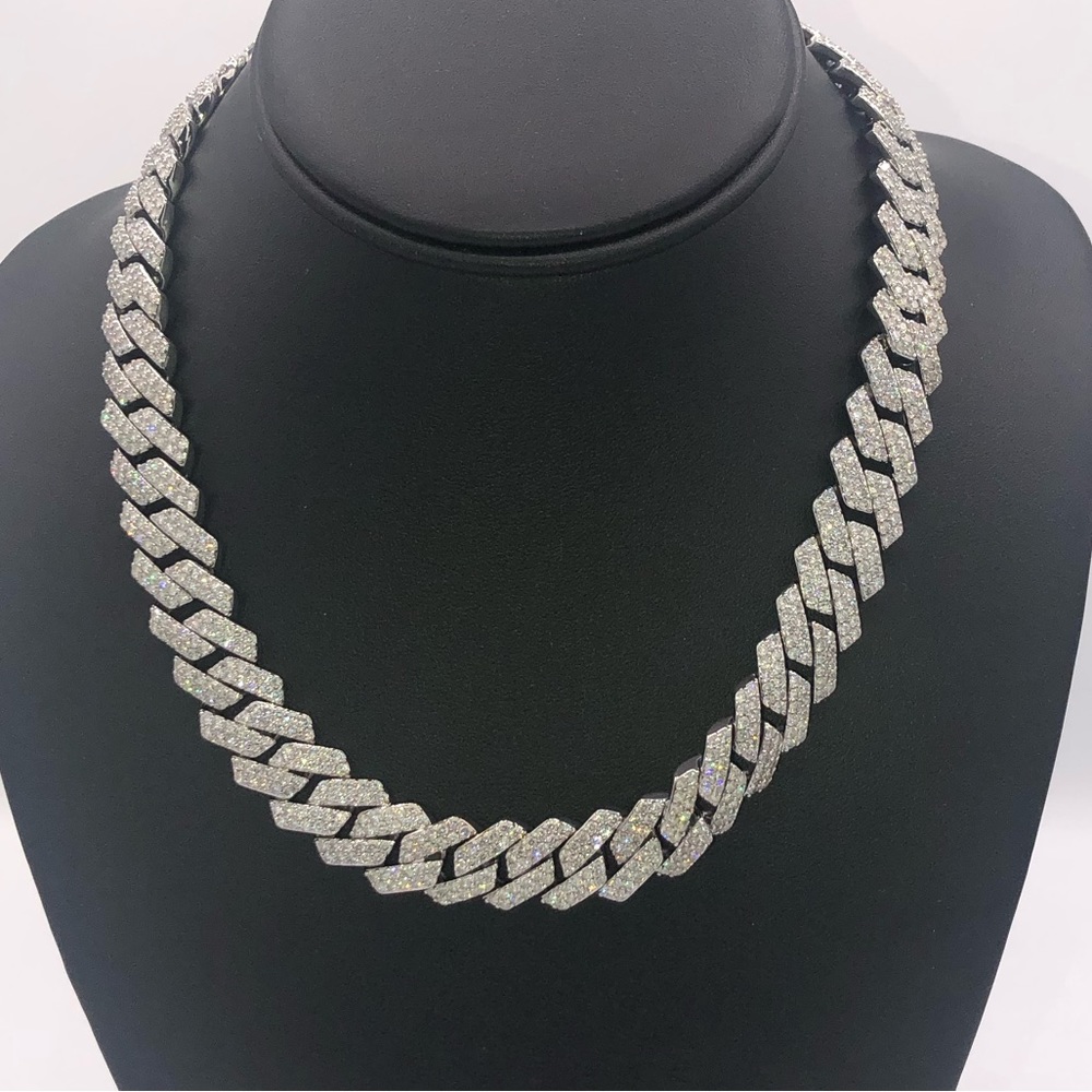 18k 30ct Link Necklace - Picture 6 of 13